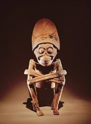 Mictlantecuhtli (senhor de Mictlan), estilo Remojadas, de Los Cerros, Tierra Blanca, Vera Cruz